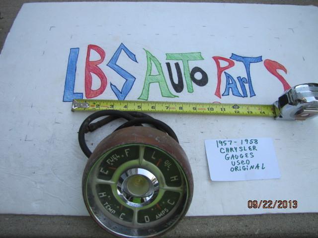 1957 57 58 chrysler gauges, US $45.00, image 2
