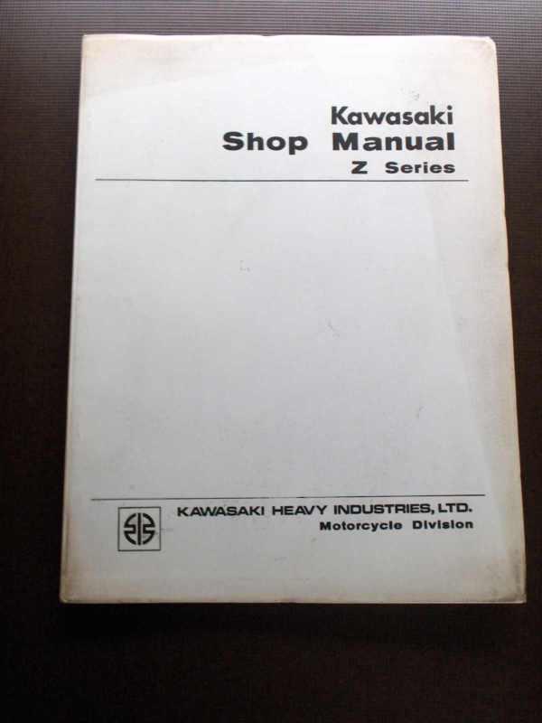 Kawasaki z 1 a 900 super 4 workshop shop manual 1972
