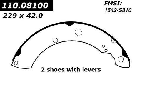Centric 111.08100 brake pad or shoe, rear-new brake shoe-preferred