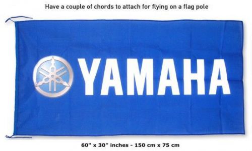 New yamaha 3d logo blue flag banner sign 30x60 inches atv yfz yzf fjr xt250 tt