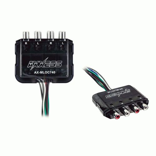 Axxess ax-mloc740 4 channel mini 80 watt loc with signal sensing turn-on new