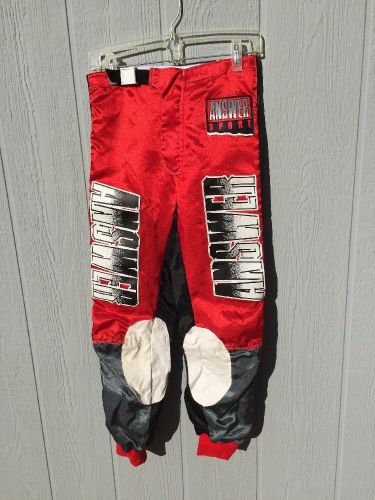 Answer racing pants size 30" red and black answer racing groupe