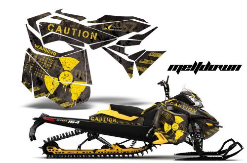 Ski doo rev xm graphic kit amr racing snowmobile sled wrap decal meltdown y 2013