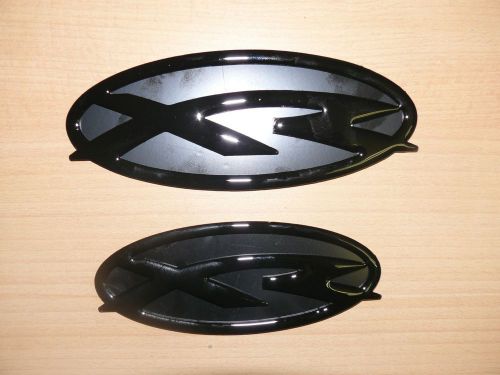 Ford falcon fg xr6 xr8 grille and boot badges to 2014 - all black