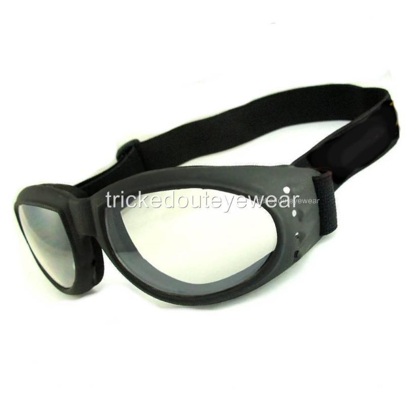 Polycarbon motorcycle goggles sunglasses night clear lens atv snowmobile cycle