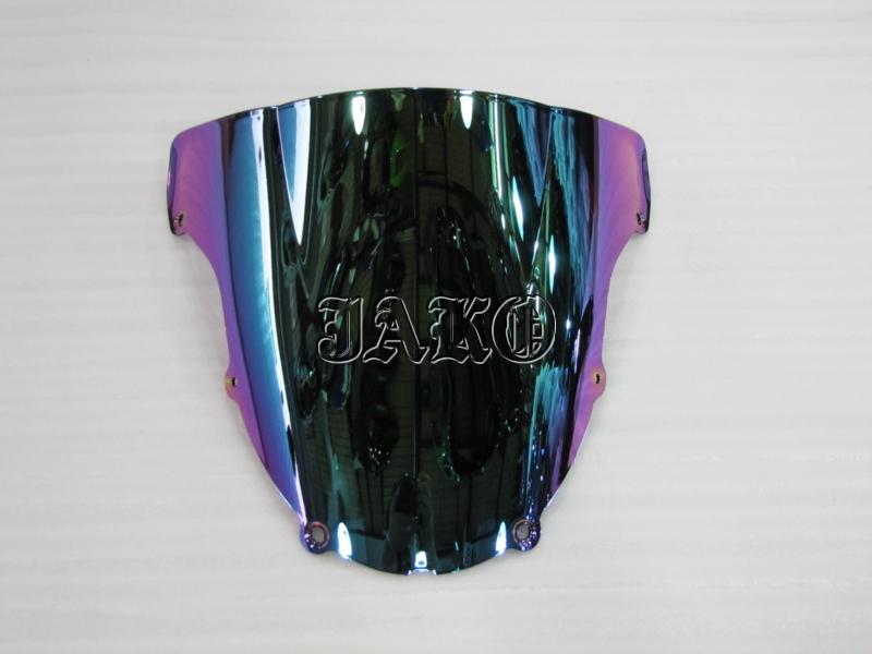 Windshield iridium screen racing windscreen for kawasaki ninja zx-6r 2003-2004