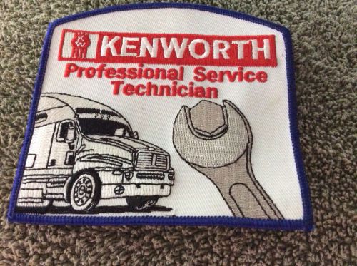 Kenworth professional service technician embroidered patch 4&#034; sq. new