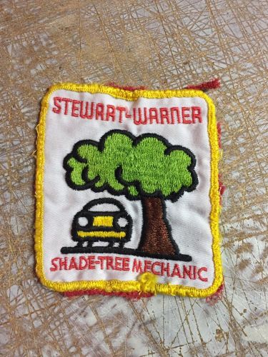 Sw stewart-warner shade-tree mechanic embroidered patch badge sew on appliqué