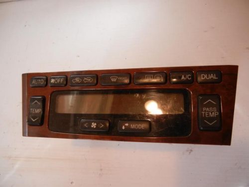 00 01 02 03 04 avalon * temperature control push buttons w/o seat heater *