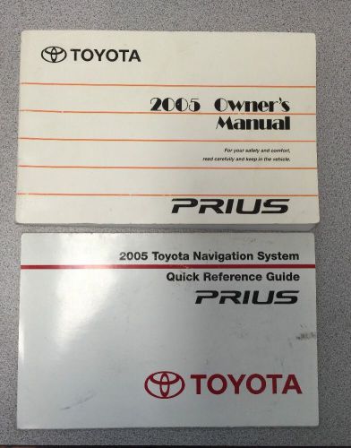 2005 toyota prius owner&#039;s manual and navigation system guid