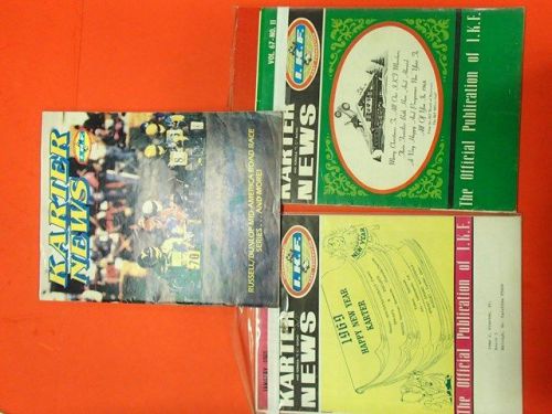 Vintage race go kart karter news magazines 1991 1967 1969 3 issues mcculloch