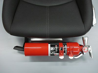 Rennline 997/987/cayman w/o sport adapt or vent seat fire extinguisher mount sil
