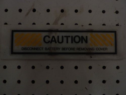 &#034;78&#034; glastron sportster, caution plate