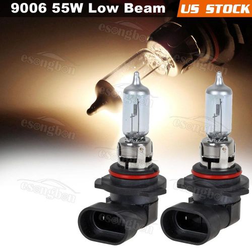 2pcs 9006 12v 55w halogen bulb for low beam position headlight 4000k for toyota