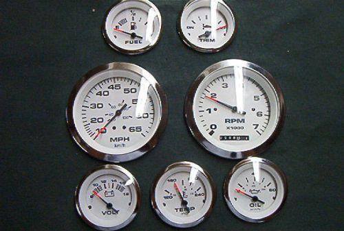 Teleflex lido ss gauges, set of 7 7kthm 35spd