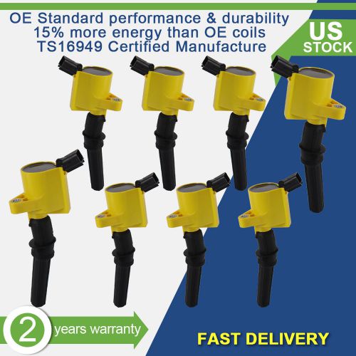 Brand new set of 8 ignition coils for ford lincoln mercury dg508 4.6l 5.4l