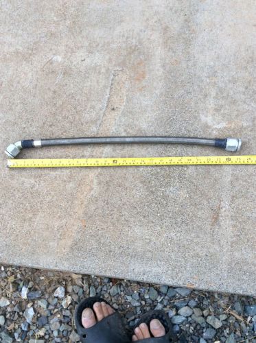 Stainless steel braided hose 86" x 3/4" out side, 9/16 inside"