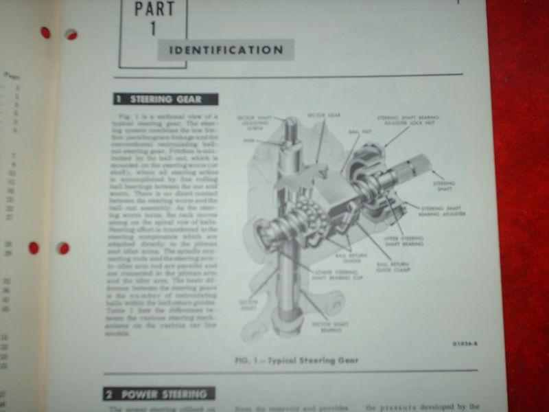1962 FORD STEERING / SUSPENSION SHOP MANUAL BOOK ORIG.!, US $19.50, image 3