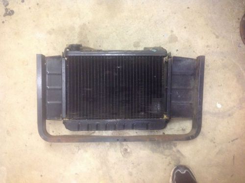 Triumph spitfire radiator, mounting bracket and air deflector