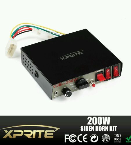 Xprite g2 200w 12v loud speaker pa horn siren system mic kit police fire truck