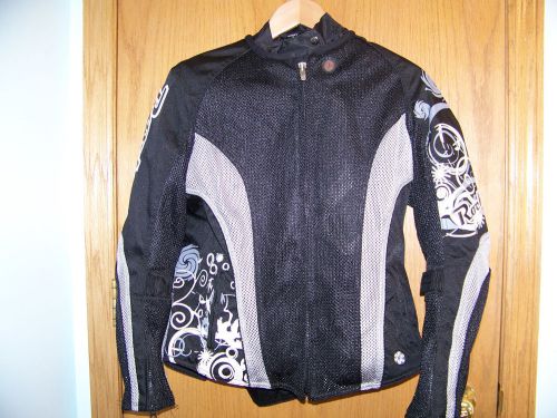 Women's joe rocket mesh motorcycle jacket, small, with pads and zip out liner