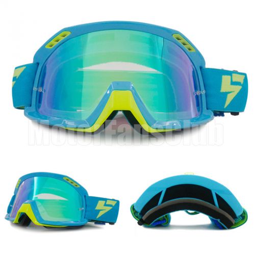 Revo lens blue motorcycle motocross helmet racing goggles eyewear sports glasses