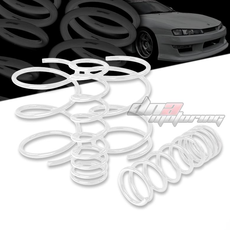 94-98 240sx s14 1.75" drop suspension white lowering spring/springs ka24 sr20