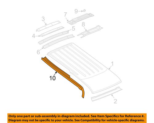 Chrysler oem roof-upper seal right 55364486aa