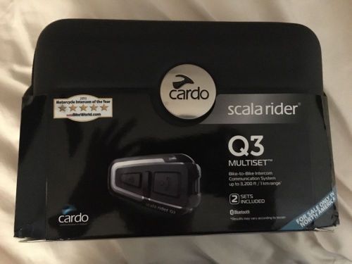 Cardo scala rider q3 multiset 2 headset helmet intercom motorcycle bluetooth mp3