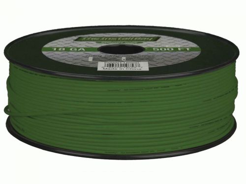Metra install bay pwgn16500 primary wire w/ 16 gauge green 500 feet cables new