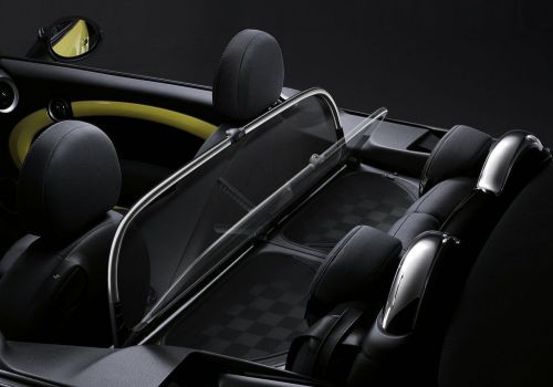 Mini cooper r57 2009-2015 convertable wind deflector screen chromed genuine  oem