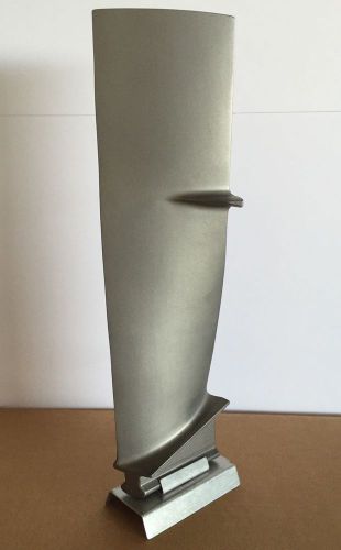 Titanium f-15/16 jet engine blade. turbine hgu aviation memorabilia 18      usaf