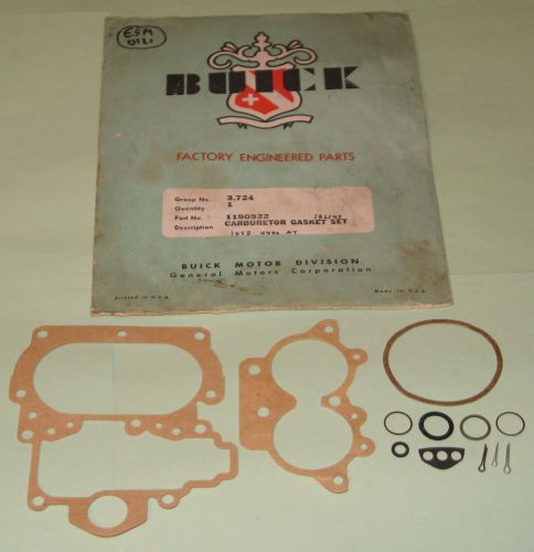 1959 buick lesabre nos stromberg 2bbl carburetor gasket kit 1190922