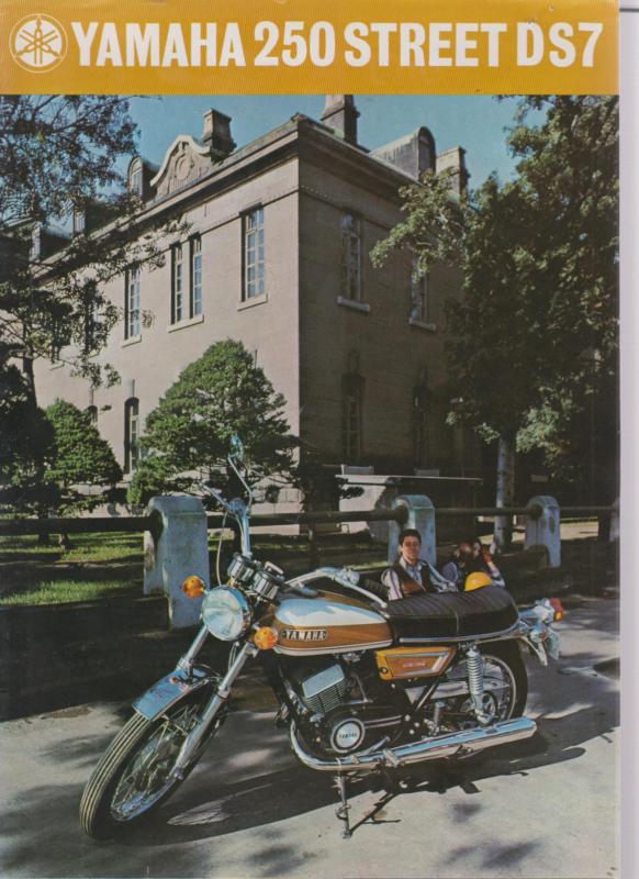 Yamaha 250 street ds7   motorcycle  brochure