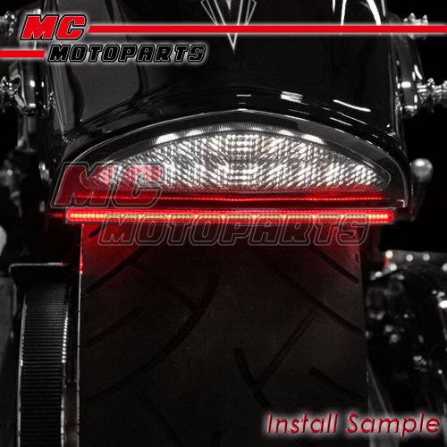 Smoke 30cm led flexible tail brake light tube for benelli motorcycles