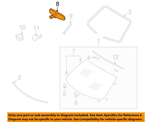 Nissan oem windshield-mirror inside 96321cm30a