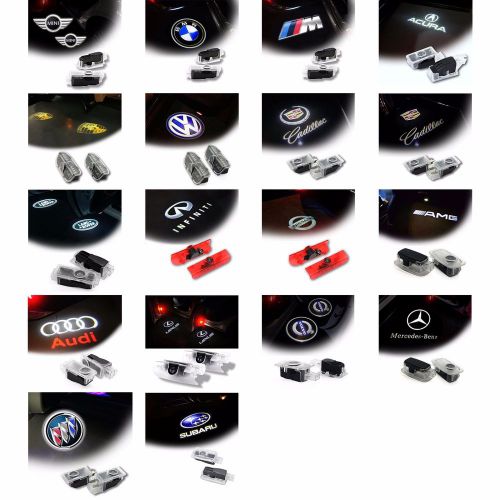 Led car door welcome light step courtesy ghost shadow  laser projector lamp pair
