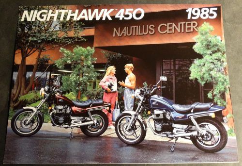 1985 honda motorcycle nighthawk 450 sales brochure 4 pages  (414)