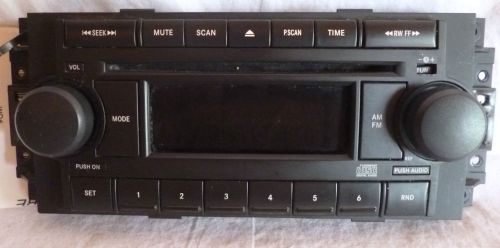 06-08 dodge ram dakota durango radio cd player face control panel p05064030an