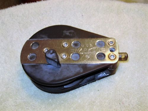 Harken main sheet block for laser dinghy