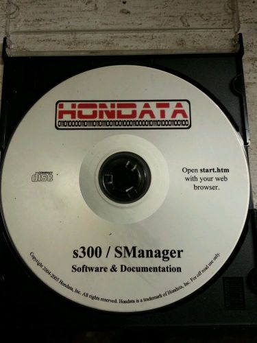 Honda&#039;s s300/s manager software cd