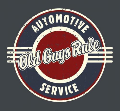 Old guys rule t-shirt cotton automotive expert at everything theme grey men's xl