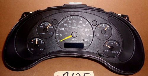 00 01 02 03 s10 s15 sonoma isuzu hombre speedometer instrument cluster 2.2l oem