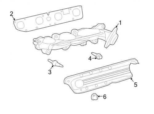 Chrysler oem chrysler exhaust heat shield 53013856ac image 5