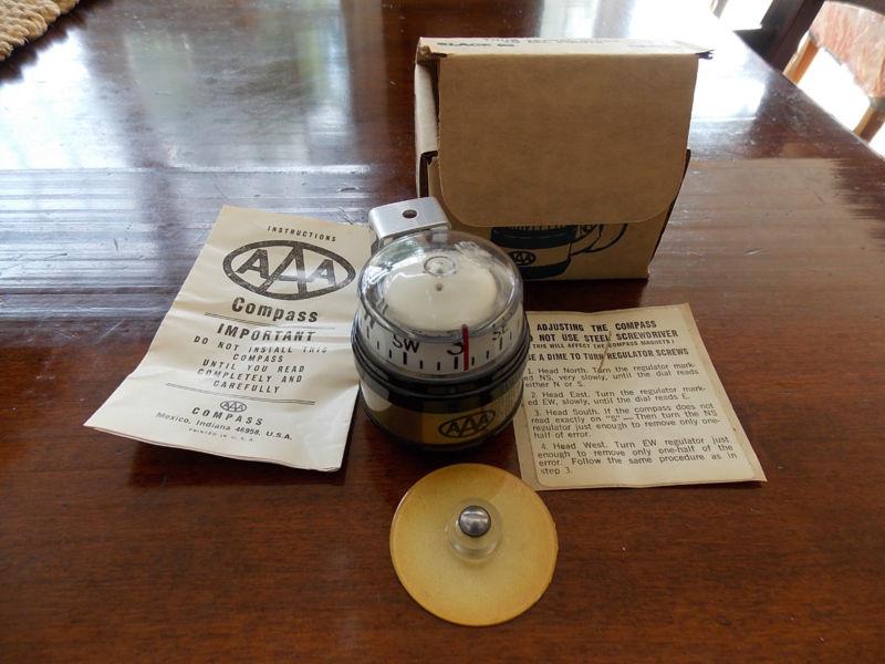 Vintage 1960s nos aaa compass auto car gauge automobile accessory nib new
