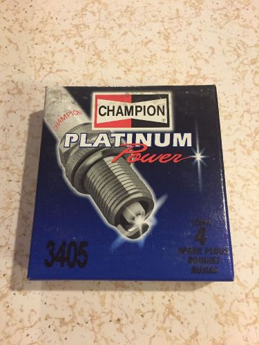 Set of 4 brand new nos champion spark plug 3405 platinum spark plugs wow !!!!!!!