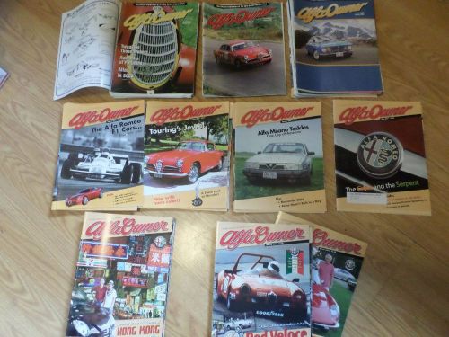 49 alfa owner magazines &#039;01-&#039;11, only 1 complete year, rest are mixed, romeo