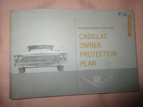 1963 cadillac owner protection plan