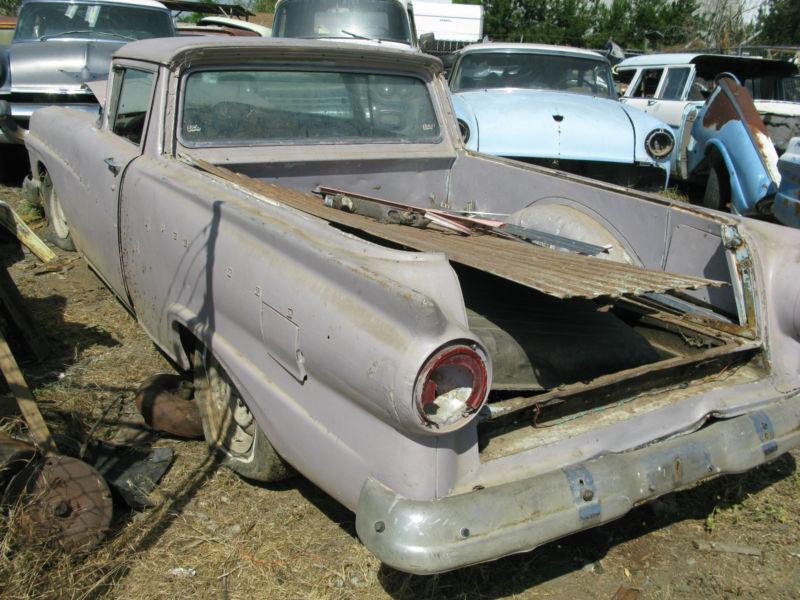 1957 Ford Ranchero Parts Wagon JunkYard FUEL TANK GAS BED TRIM 1958 1959 CHROME, US $100.00, image 2