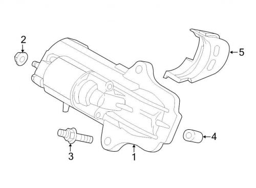 Ford oem starter motor 6g9z11002a image 1